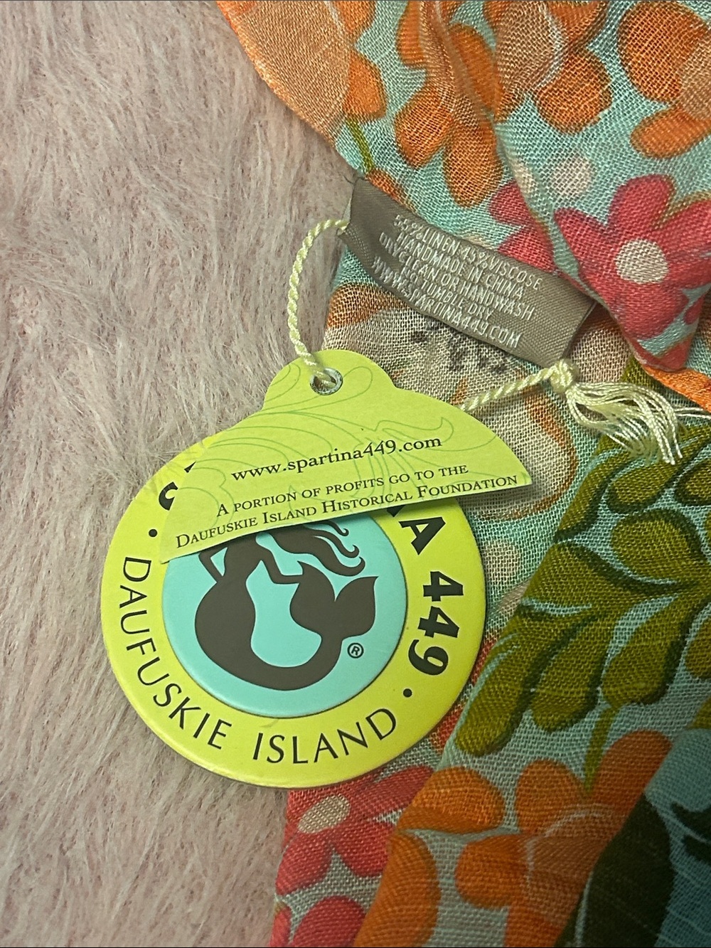 NWT World Market Summer Floral Circle Scarf - Picture 2 of 2